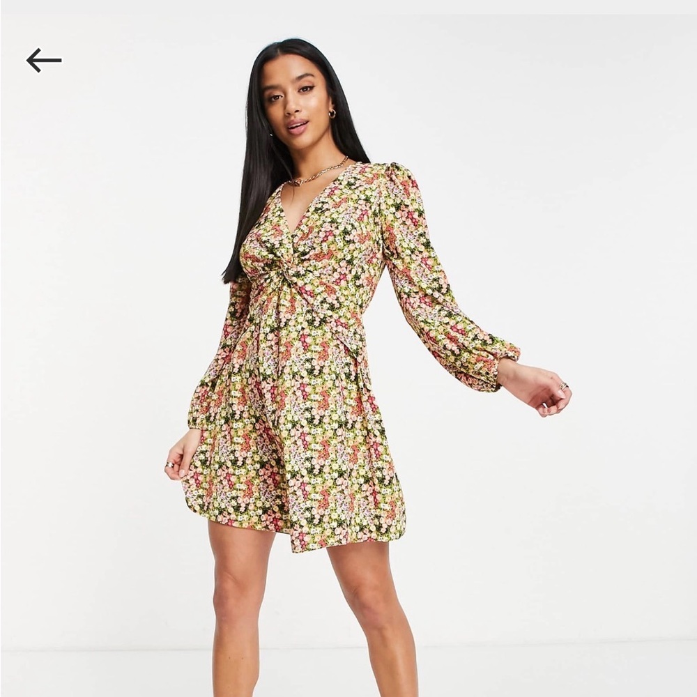 Floral Petite Dress Colorful ASOS